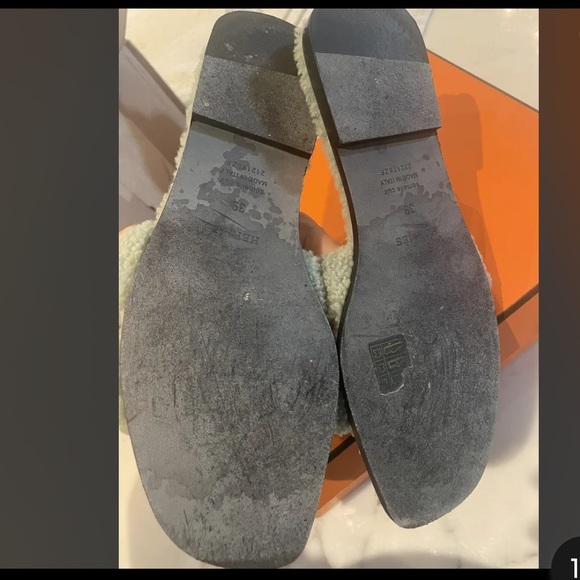 HEREMES LIMITED EDITION ORAN SHEARLING SANDAL💎💎 - Picture 8 of 8